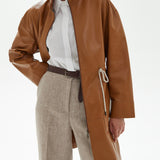 Leather duster coat Filadelfia